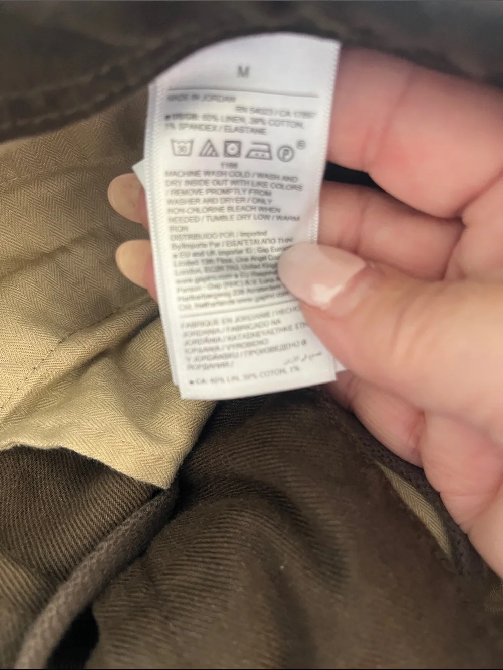 NWOT-Banana Republic Brown Linen-Blend Pant, Medium